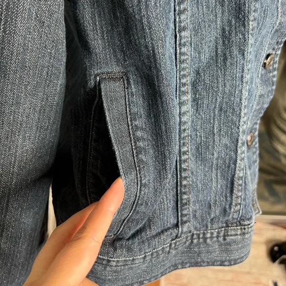 🌻Liz Claiborne Blue Jean Jacket Size XL - Picture 6 of 11